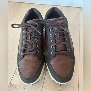 Mens FOOTJOY Brown Leather Spikeless Golf Shoes / Size 11